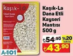 KAŞIK-LA KAYSERİ DANA ETLİ MANTI 500 G